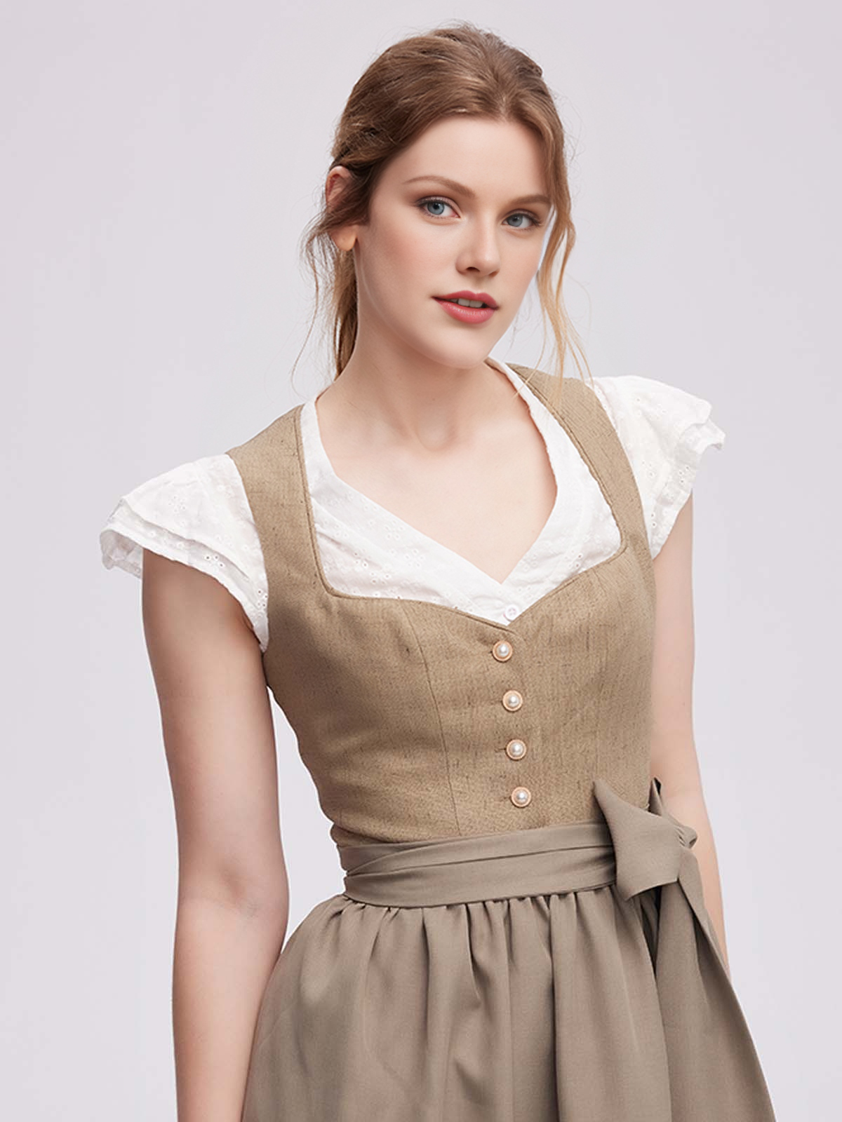 Mini Dirndl 50 cm in Grün